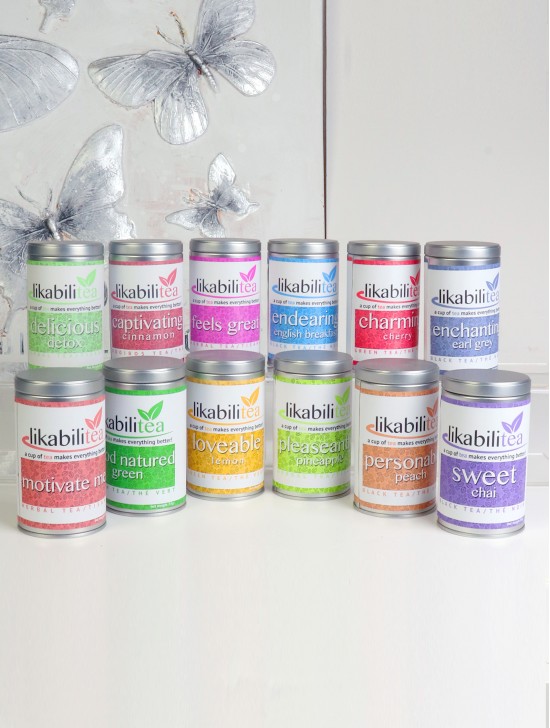 Assorted Tea Set (12 tins) Free Gifts Bags GB1001